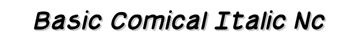 Basic Comical Italic NC font